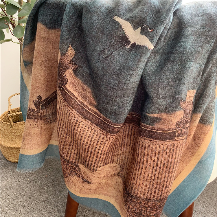 Cashmere Pashmina Wrap - Chales con borlas de Cachemira pura