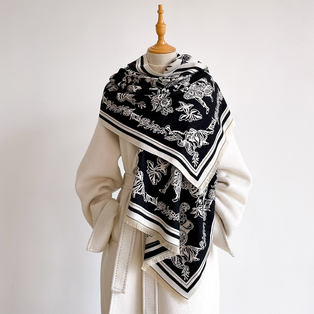 Cashmere Pashmina Wrap - Pañuelo, Hiyab, Pashmina, Bandana, Chal, Envoltura