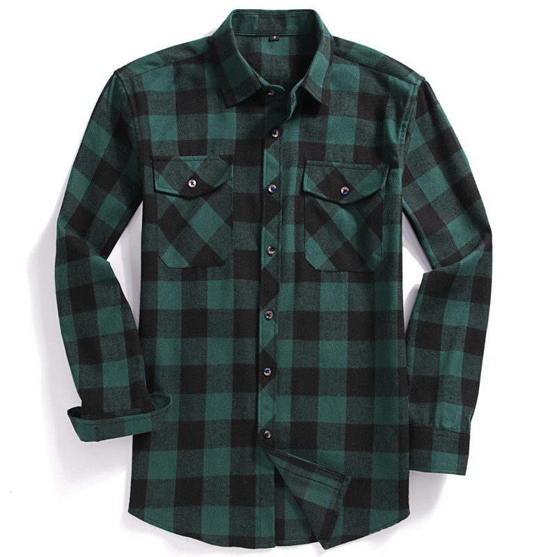Flannel Shirt Lined - Camisa informal de manga larga con