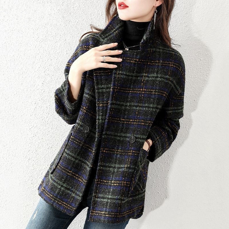 Wool Coat Peacoat - Chaqueta de Traje de Lana a