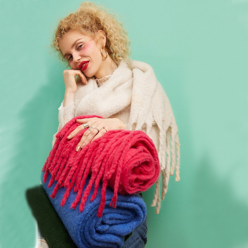 Cashmere Pashmina Wrap - Bufanda de invierno de marca de