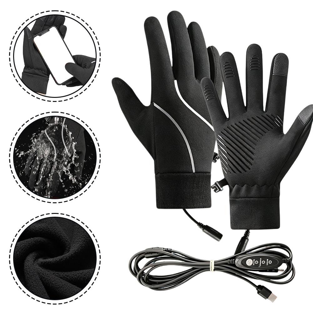 Touch Screen Gloves - Guantes térmicos recargables, forrados con tejido
