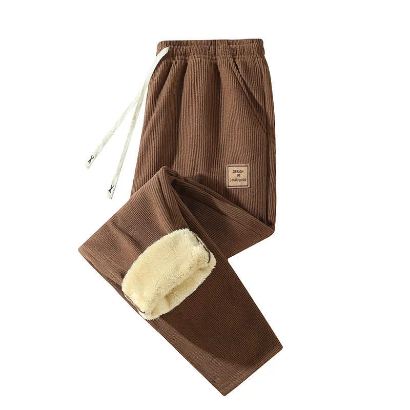 Corduroy Pant Warm - Pantalones de invierno cálidos para hombre,