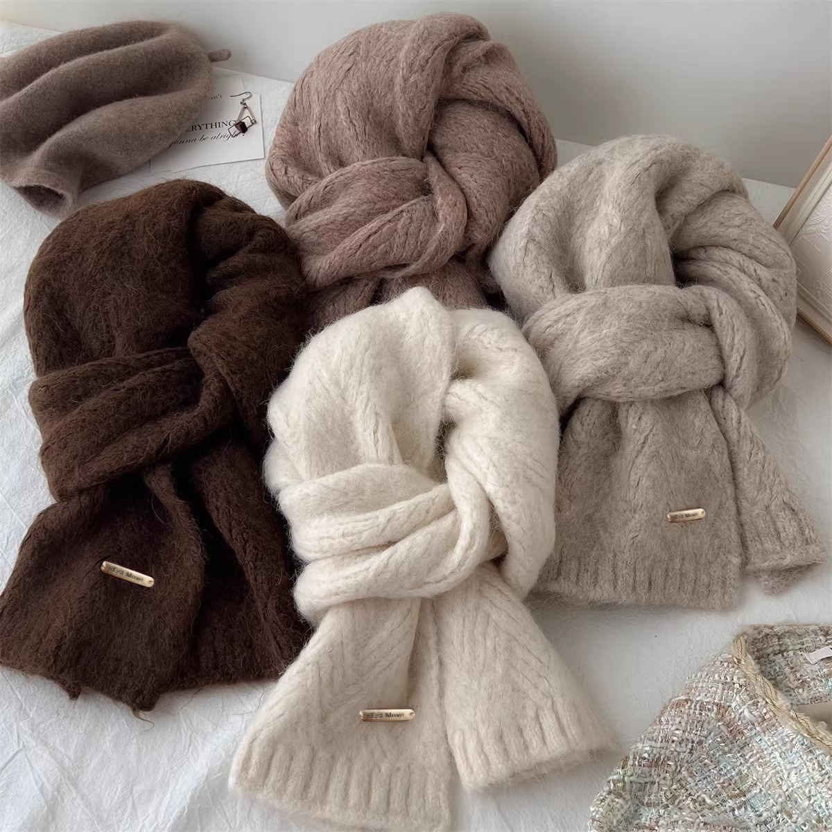 Wool Scarf Men - Bufanda de lana de alta calidad