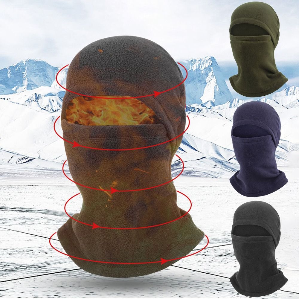 Balaclava Ski Mask - Pasamontañas de lana Polar para hombre,