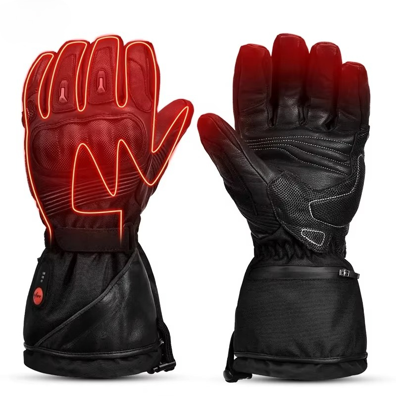 Touch Screen Gloves - Guantes Calefactables para Motocicleta, Resistentes al
