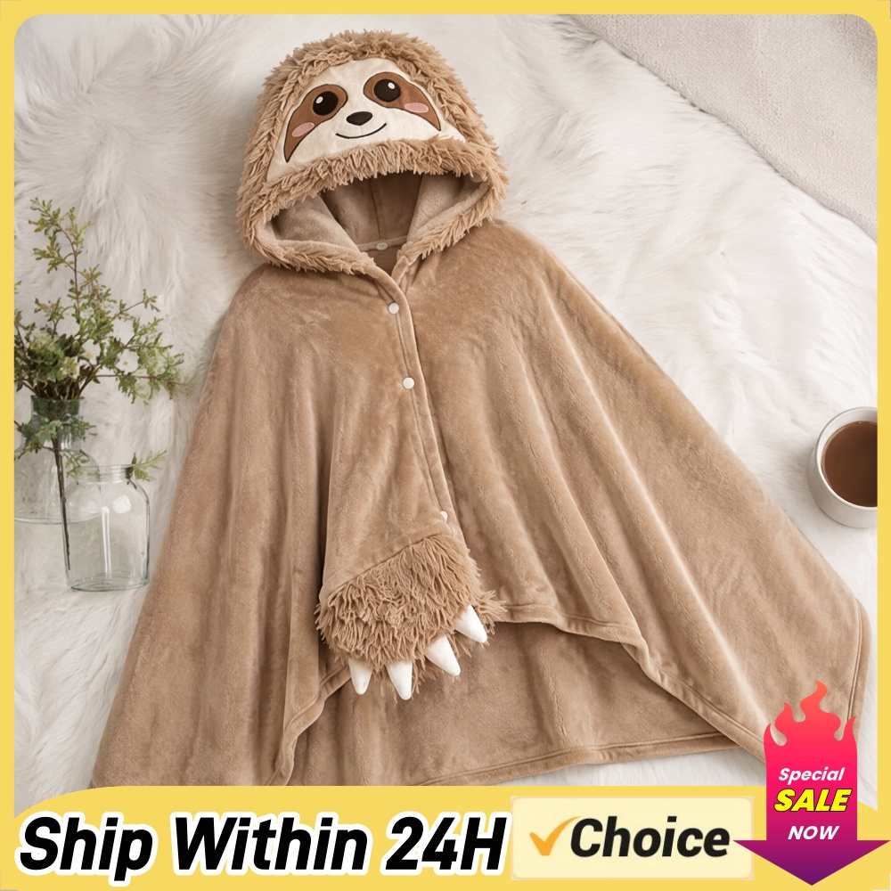 Shawl Wrap Winter - Manta con capucha extragrande de Halloween,