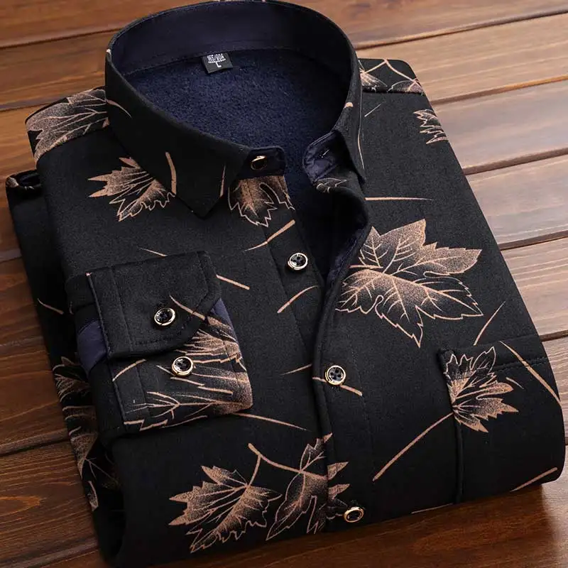 Flannel Shirt Lined - Camisa de forro polar para hombre,
