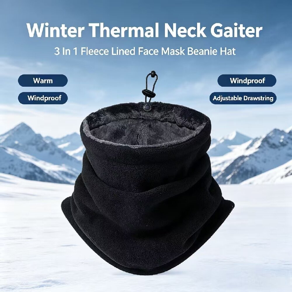 Neck Gaiter Fleece - Máscara de invierno para motocicleta, cálida,