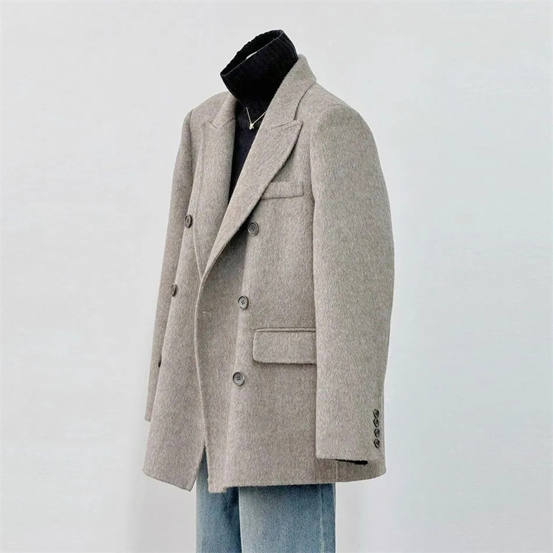 Wool Coat Peacoat - Abrigo de Lana de Doble Cara