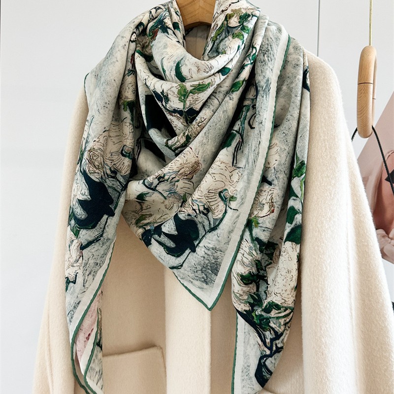 Bufanda de Lujo de Seda y Lana - Shawl Wrap Winter reseña y precio