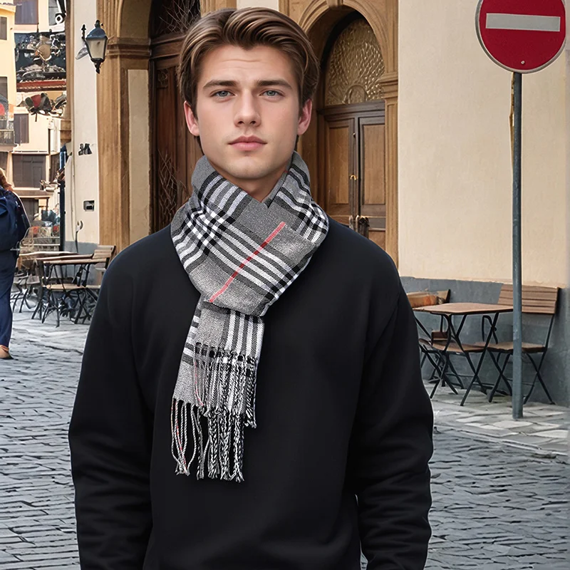 Nuevo diseño, bufanda de Cache - Wool Scarf Men reseña y precio