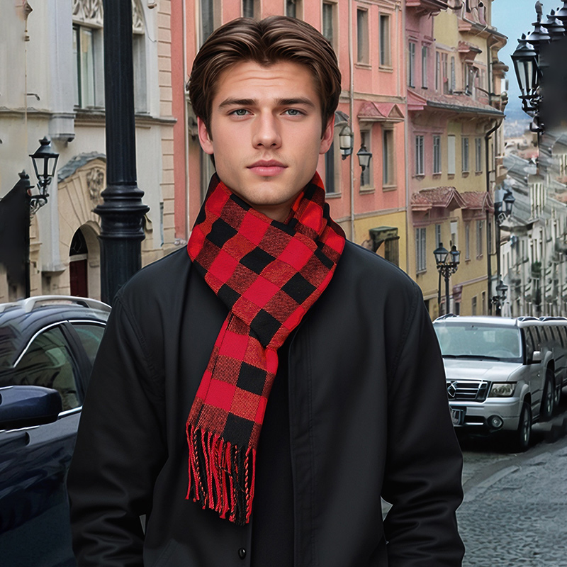 Nuevo diseño, bufanda de Cache - Wool Scarf Men reseña y precio