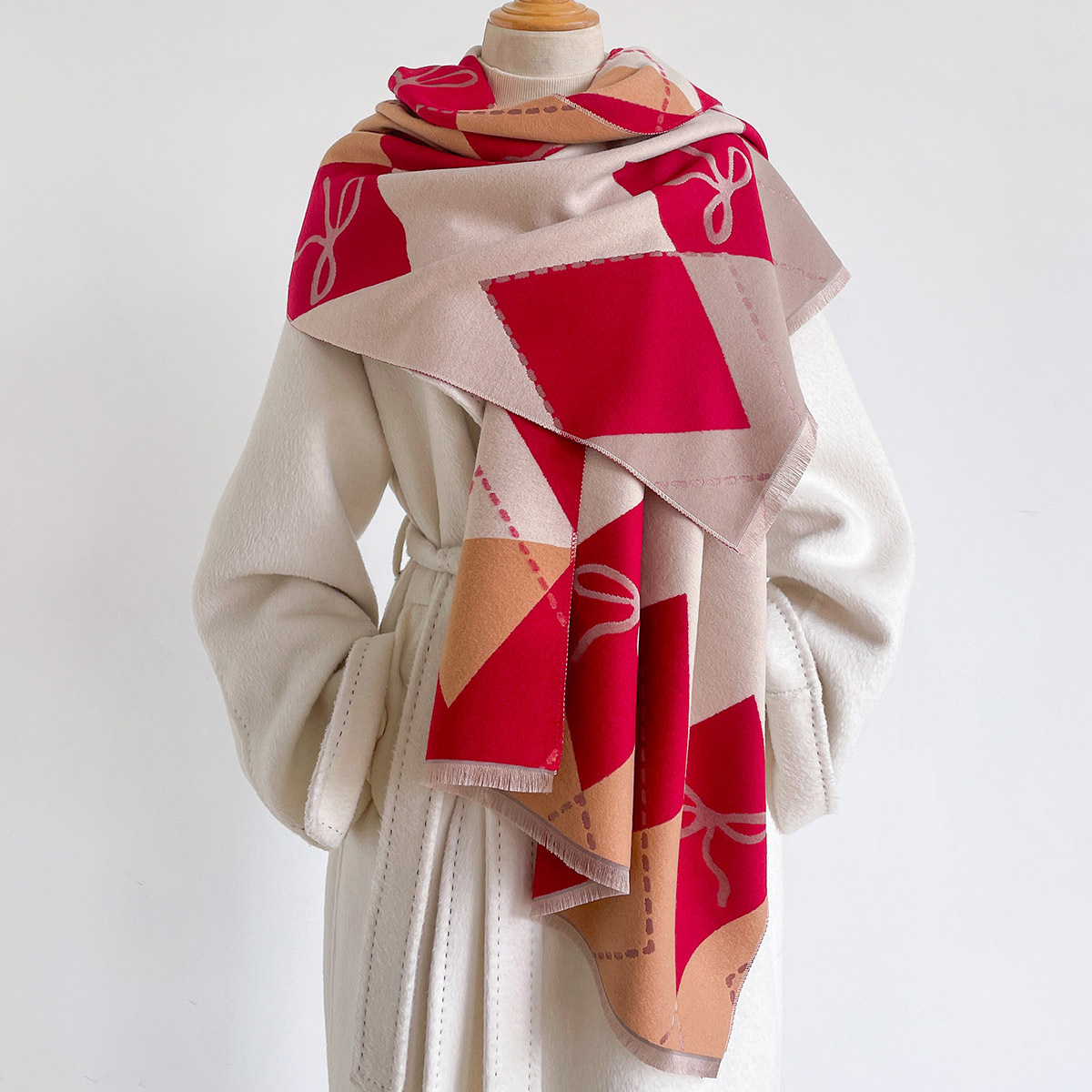 Bufanda de imitación de cachem - Cashmere Pashmina Wrap reseña y precio