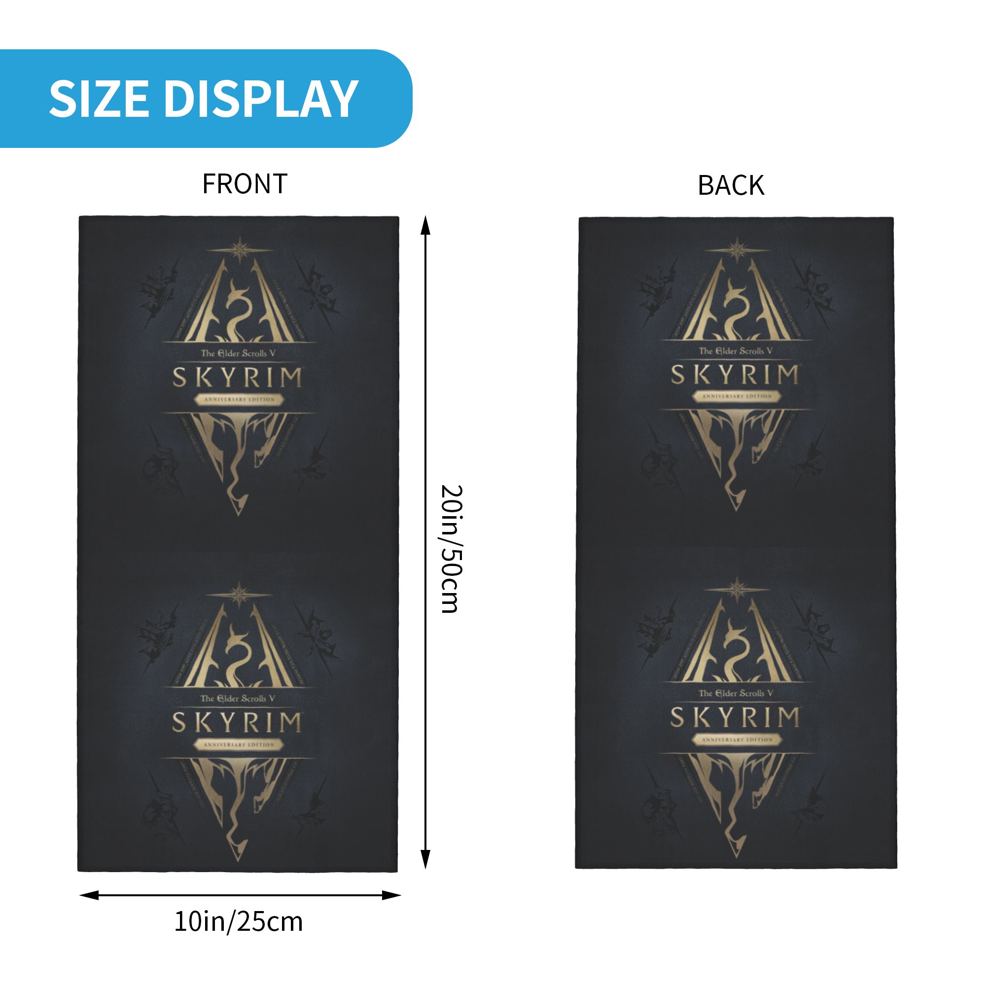 Bandana con Logo de Skyrim per - Neck Gaiter Fleece reseña y precio