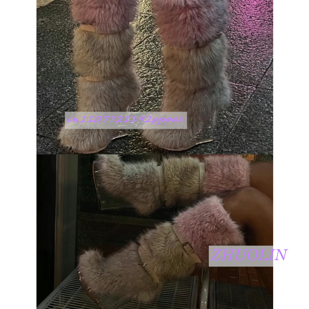 Botas de cuña transparentes pe - Waterproof Winter Boot reseña y precio