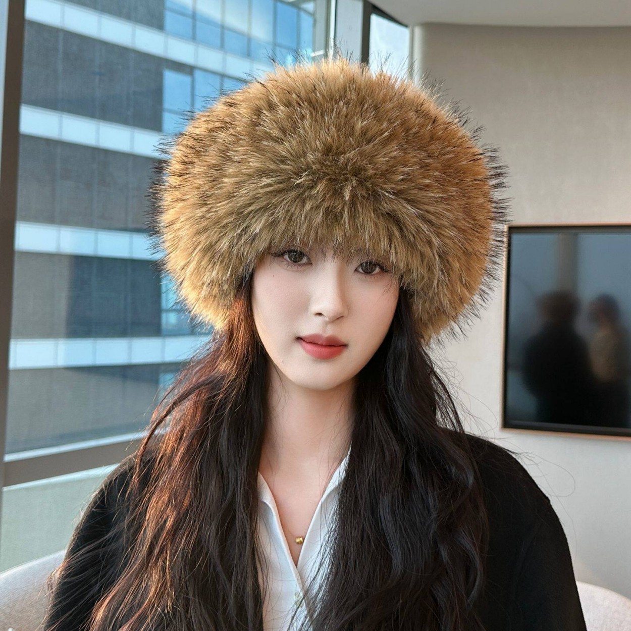 Gorro circular de felpa suave  - Knit Beanie Hat Warm reseña y precio