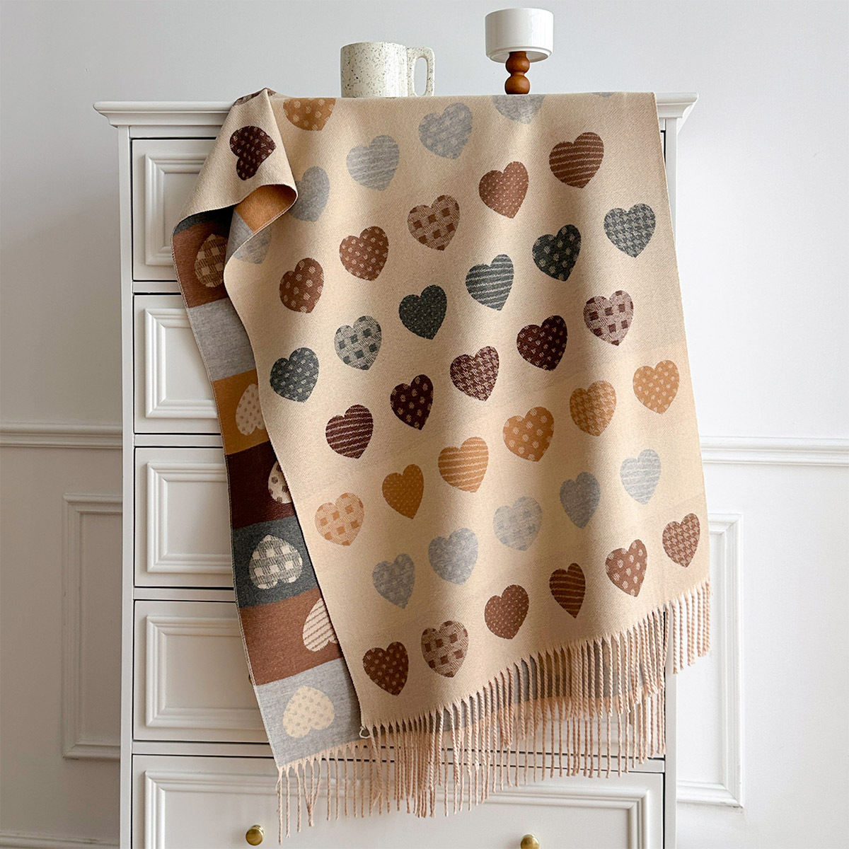 Bufanda de imitación de cachem - Cashmere Pashmina Wrap reseña y precio