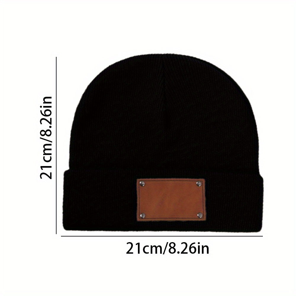 Gorro de invierno de punto con - Knit Beanie Hat Warm reseña y precio