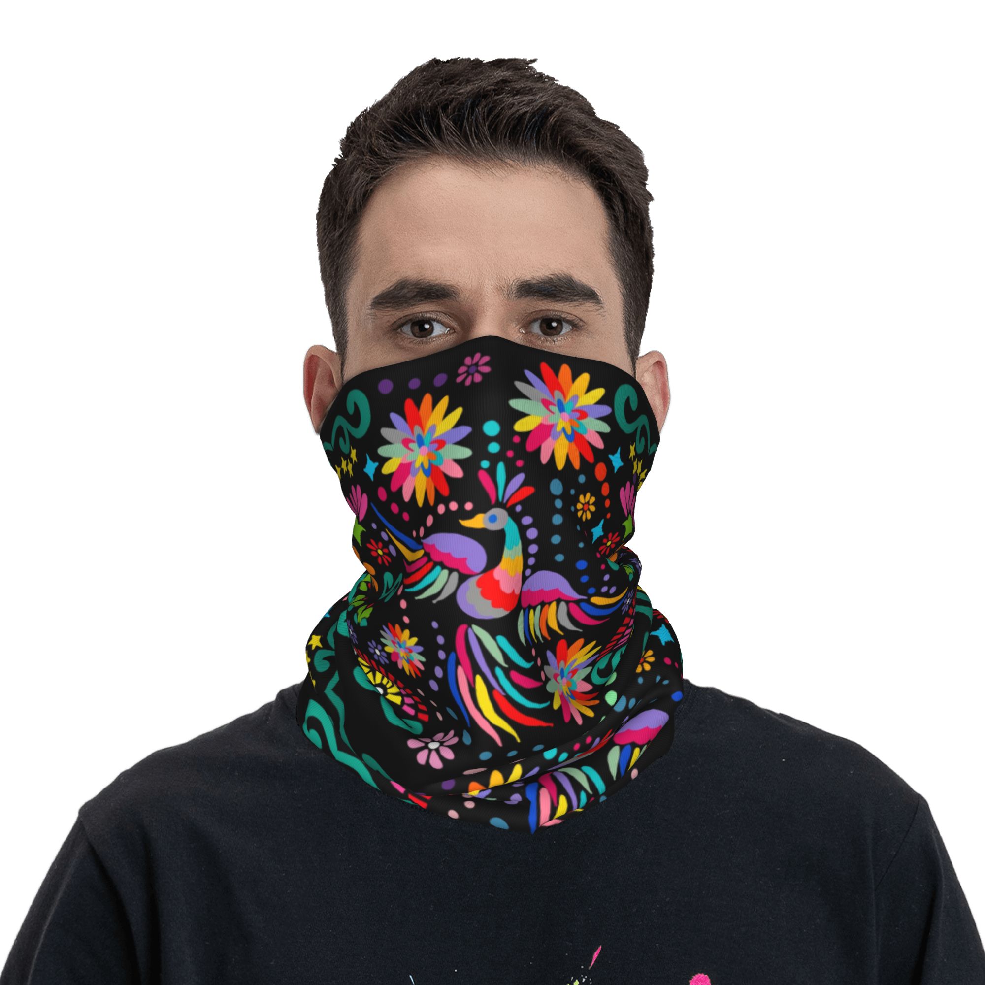 Pañuelo textil de flores flora - Neck Gaiter Fleece reseña y precio