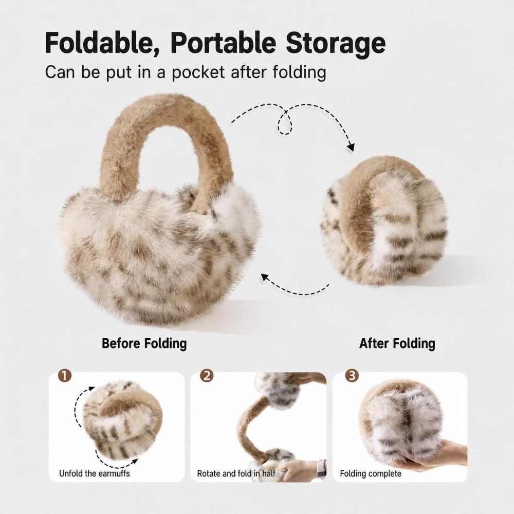 Orejeras Vintage de Piel Sinté - Earmuffs Foldable reseña y precio