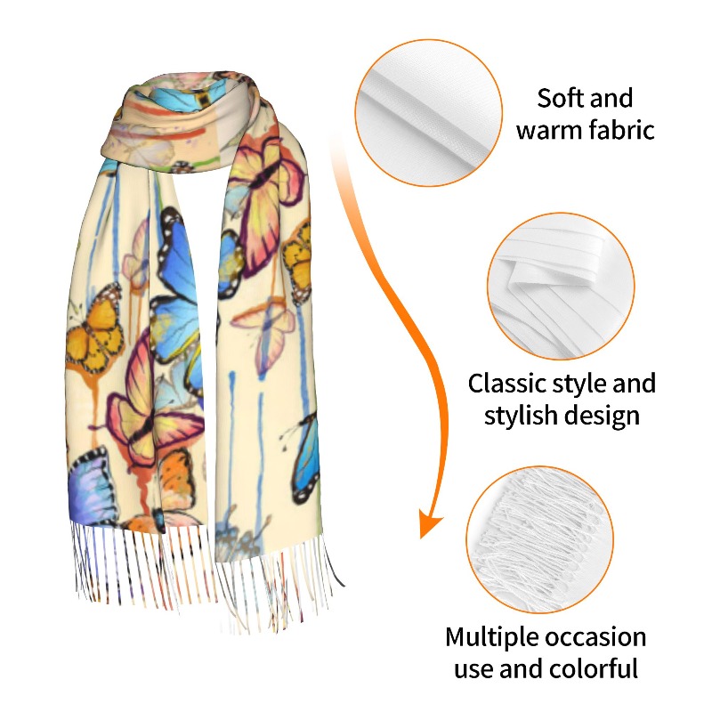 Bufanda de Cachemira Retro con - Cashmere Pashmina Wrap reseña y precio