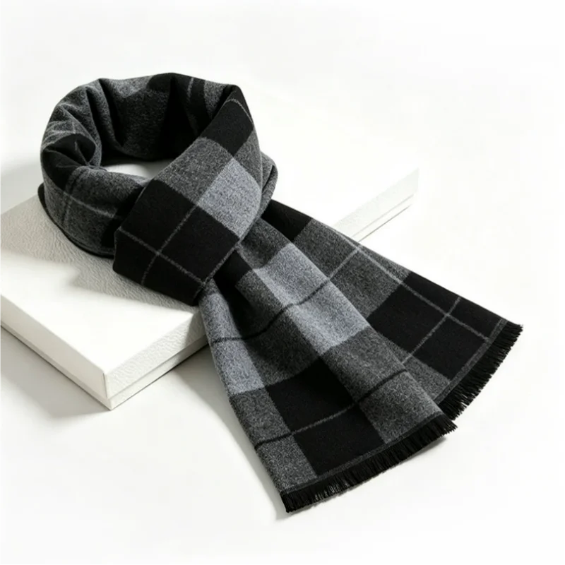 1 unidad. Bufanda de hombre a  - Wool Scarf Men reseña y precio