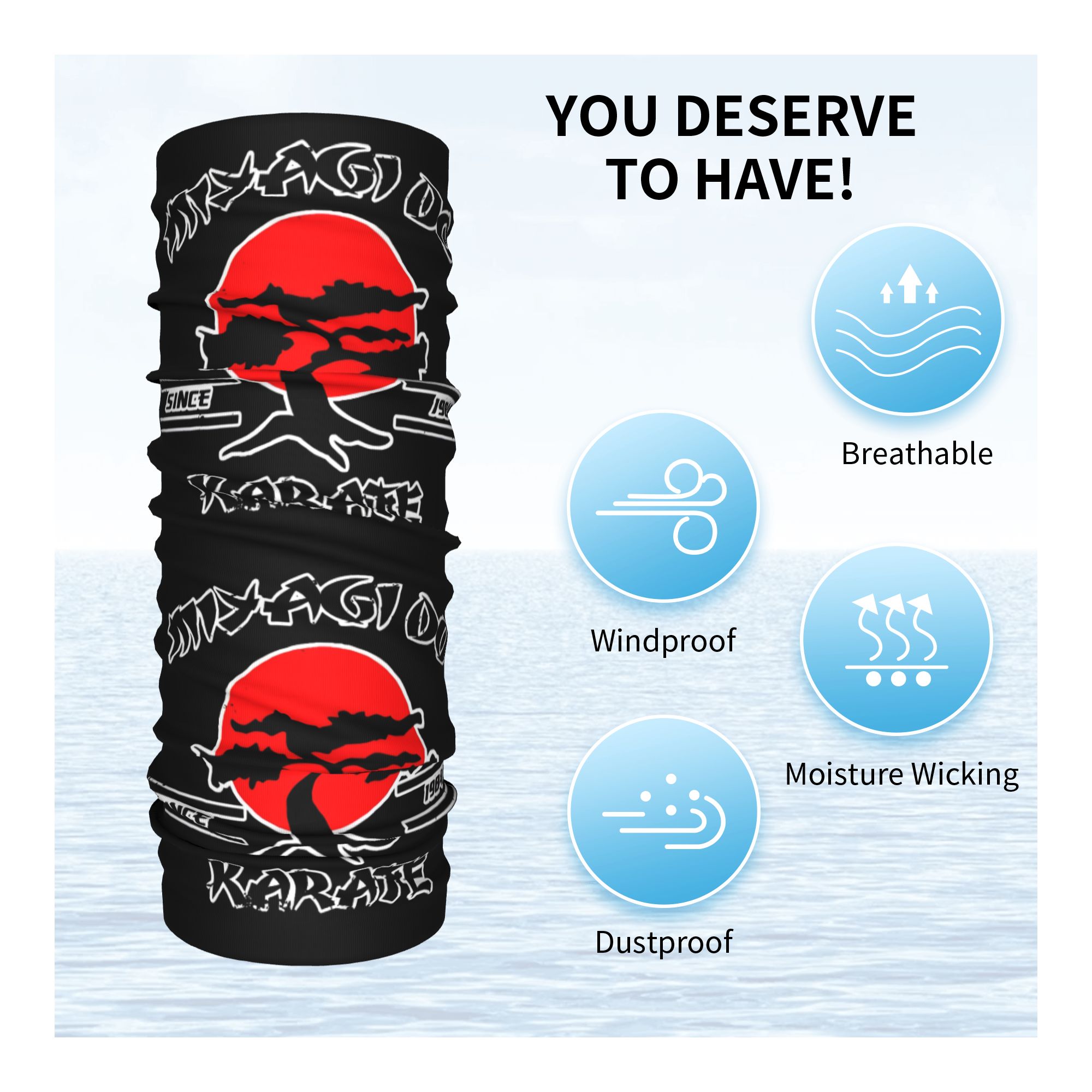 Personalizado k-karates progra - Neck Gaiter Fleece reseña y precio
