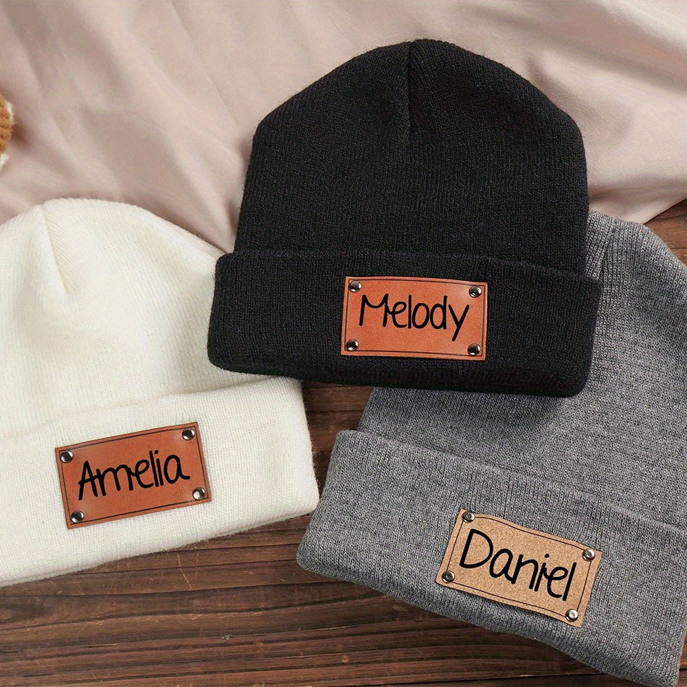 Gorro de punto con etiqueta de - Knit Beanie Hat Warm reseña y precio